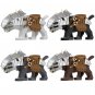 Silver Armor Wolf Vargr Minifigures Lego Compatible The Lord of the Rings Sets