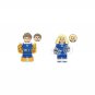 Human Torch and Invisible Woman Minifigures Lego Compatible Fantastic Four First Steps Set