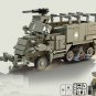 America M3 Half Track Armored Vehicle Minifigures Lego Compatible WW2 Military Sets