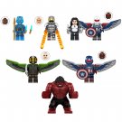Red Hulk Falcon Sabra Okoye Minifigures Lego Compatible Captain America Brave New World Set