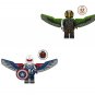New Captain America and Falcon Minifigures Lego Compatible Captain America 4 Set