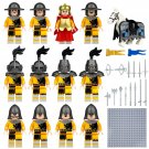 12pcs Evil Dragon Knight Minifigures Lego Compatible Medieval Knight Sets