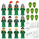 12pcs Female Elf Knight Minifigures Lego Compatible Medieval Knight Sets