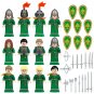 12pcs Female Elf Knight Minifigures Lego Compatible Medieval Knight Sets