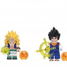 Gotenks and Vegetto Minifigures Lego Compatible Dragon Ball Z Sets