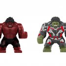 Red Hulk and Hulk Minifigures Lego Compatible Hulk Super Heroes Sets