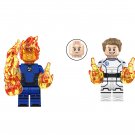 2pcs Human Torch Minifigures Lego Compatible The Fantastic Four: First Steps Set