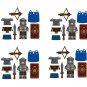 4pcs Roman crossbowman Minifigures Lego Compatible Ancient Rome Sets