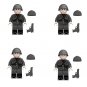 4pcs Italian Beretta Minifigures Lego Compatible WW2 Italian Legion Sets