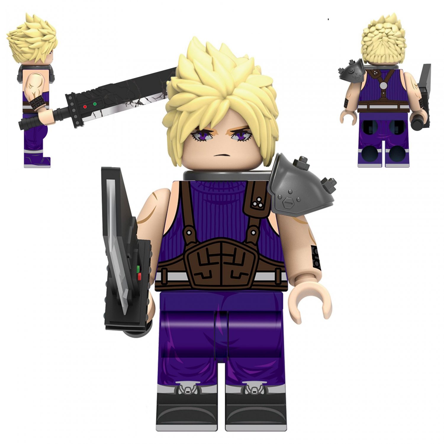 Cloud Strife Minifigures Lego Compatible Anime Minifigure