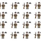 16pcs Garibaldi Brigade Soldier Minifigures Lego Compatible WW2 Italian Legion Sets