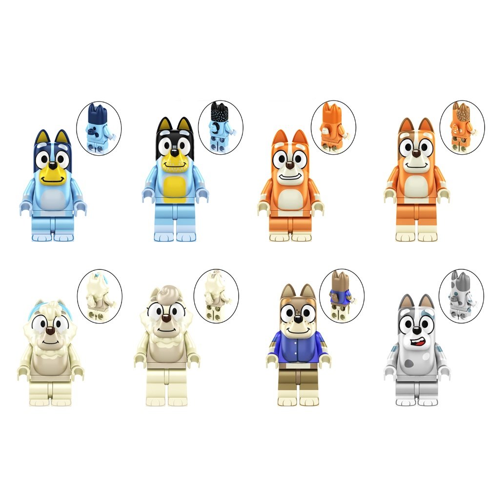 Bandit Bingo Judo Wendy Minifigures Lego Compatible Bluey season 1 Sets