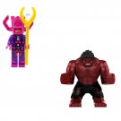 Galactus Vs Red Hulk Minifigures Lego Compatible New Super Heroes Sets