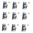9pcs 501st Airborne Trooper Minifigures Lego Compatible Star Wars The Clone Wars Set