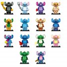 14pcs Limited Edition Stitch Minifigures Lego Compatible  Comic Sets