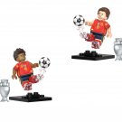 Olmo and Lamine Yamal Minifigures Lego Compatible Spain National Football Team Set