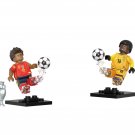 Lamine Yamal and Maignan Minifigures Lego Compatible Spain and France Football Sets