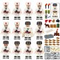 12pcs Soviet Infantry Division Minifigures Lego Compatible WW2 The Battle of Berlin Sets