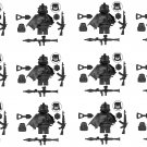 12pcs Ghost Special Forces Engineer Minifigures Lego Compatible Military Special Forces Sets