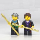 Youth Garmadon and Old Garmadon Minifigures Lego Compatible Ninjago Sets