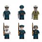 WW2 German Navy lieutenant Soldier Minifigures Lego Compatible WW2 Navy Sets