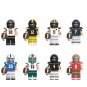 Tom Brady Dan Marino Brett Favre Terry Bradshaw Minifigures Lego Compatible Rugby star Sets