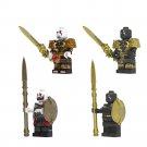 4pcs Armor shield Kratos Minifigures Lego Compatible Game Sets