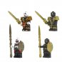 4pcs Armor shield Kratos Minifigures Lego Compatible Game Sets