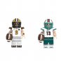 Dan Marino VS Drew Brees Minifigures Lego Compatible Rugby star Sets