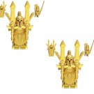 2pcs Golden Armor 7th Legion Minifigures Lego Compatible World of Warcraft Sets