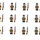 12pcs French Dragoon Regiment Minifigures Lego Compatible WW2 Military Sets