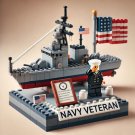 America Navy Destroyer Model sailor Minifigures Lego Compatible WW2 Navy Sets