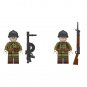 2pcs French Infantry Minifigures Lego Compatible WW2 European Battlefield Sets