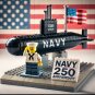 America Navy Strategic Submarine sailor Minifigures Lego Compatible WW2 military submarine Set