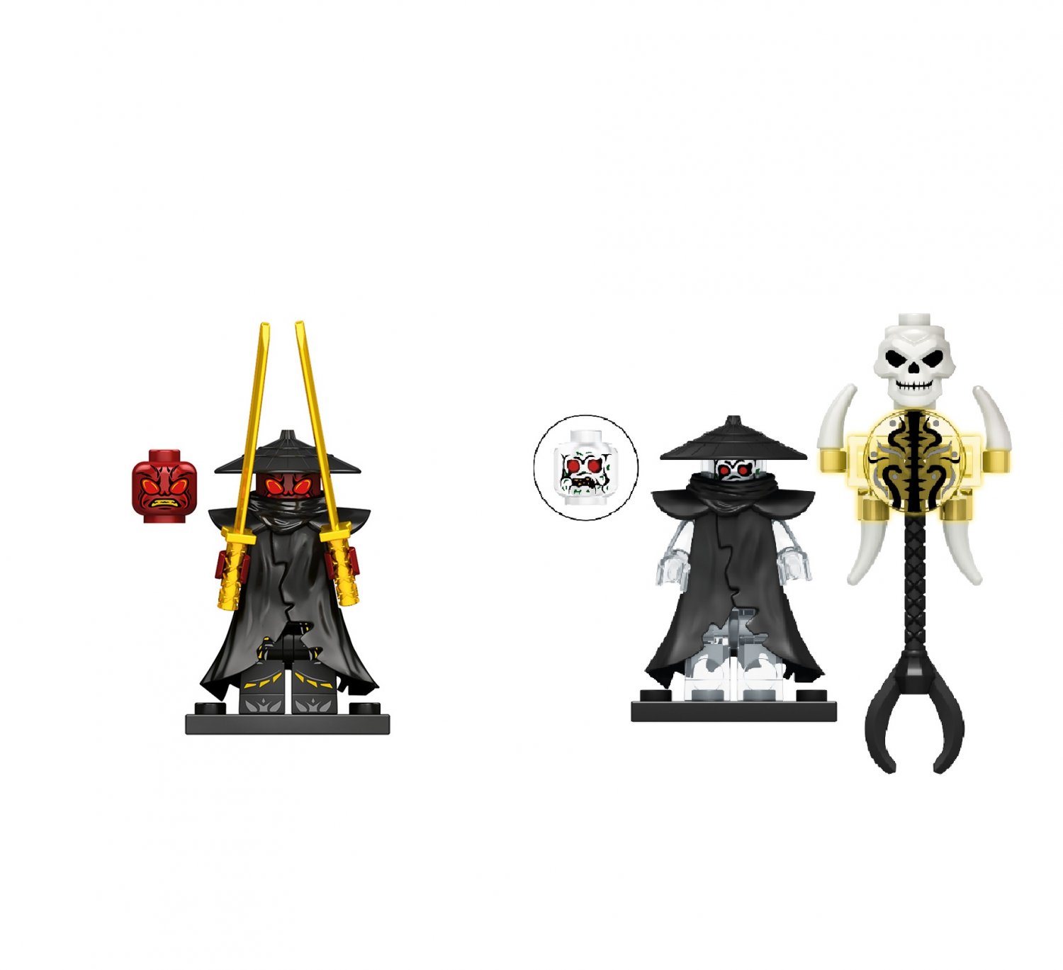 2pcs Drix Minifigures Lego Compatible Ninjago Forbidden Five Sets