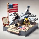 AIR Force Veteran F-16 Fighter Minifigures Lego Compatible US Independence Day Set