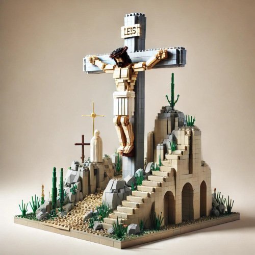 Christ Death by Crucifixion Minifigures Lego Compatible Minifigure
