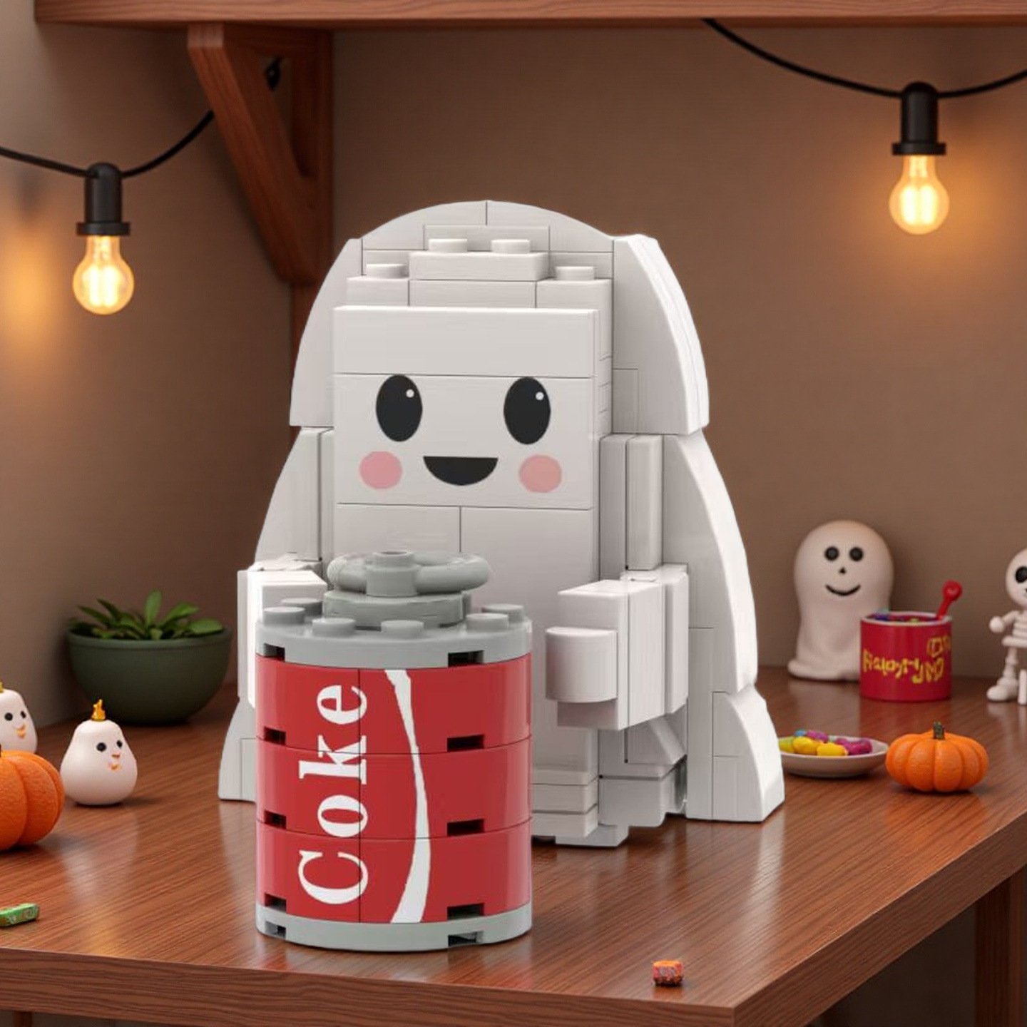 Ghost Cola Minifigures Lego Compatible Halloween Sets
