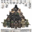 20pcs China Snow Leopard Commando Unit Minifigures Lego Compatible Special Force Sets