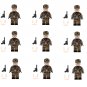 9pcs German Oak Leaf Pattern Panzer Minifigures Lego Compatible WW2 Soldier Sets