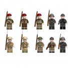 British infantry and Italian Infantry Minifigures Lego Compatible WW2 Military infantry Sets