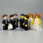 Evening suit Best man and bridesmaid Minifigures Lego Compatible City Wedding Sets