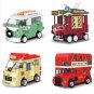 4 mini Public Transportation double-decker bus Building block Toy Lego Compatible City Minifigures