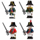 4pcs Napoleon General Marshal Minifigures Lego Compatible Napoleonic Wars Sets