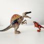 Spinosaurus and Pyroraptor Minifigures Lego Compatible Dinosaur Sets