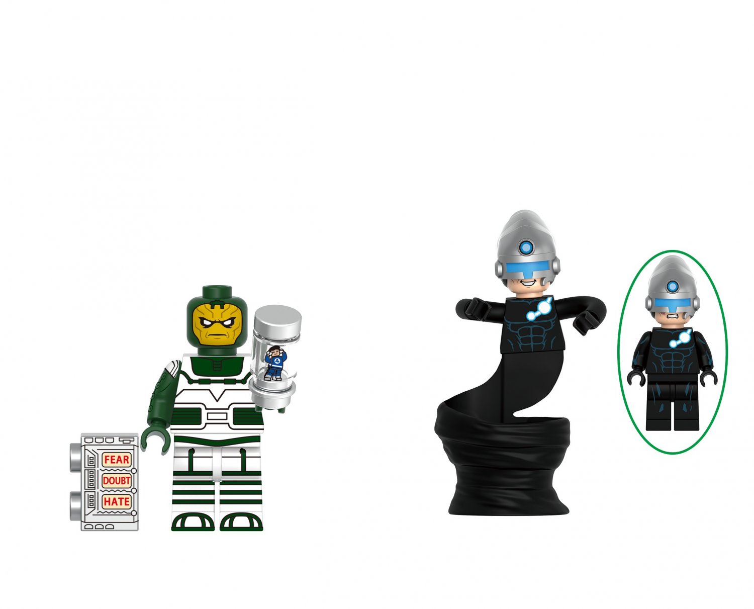 Psycho-man and The Maker Minifigures Lego Compatible The Fantastic Four movie Set