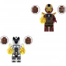 2pcs Riri Williams Minifigures Lego Compatible Ironheart movie Sets