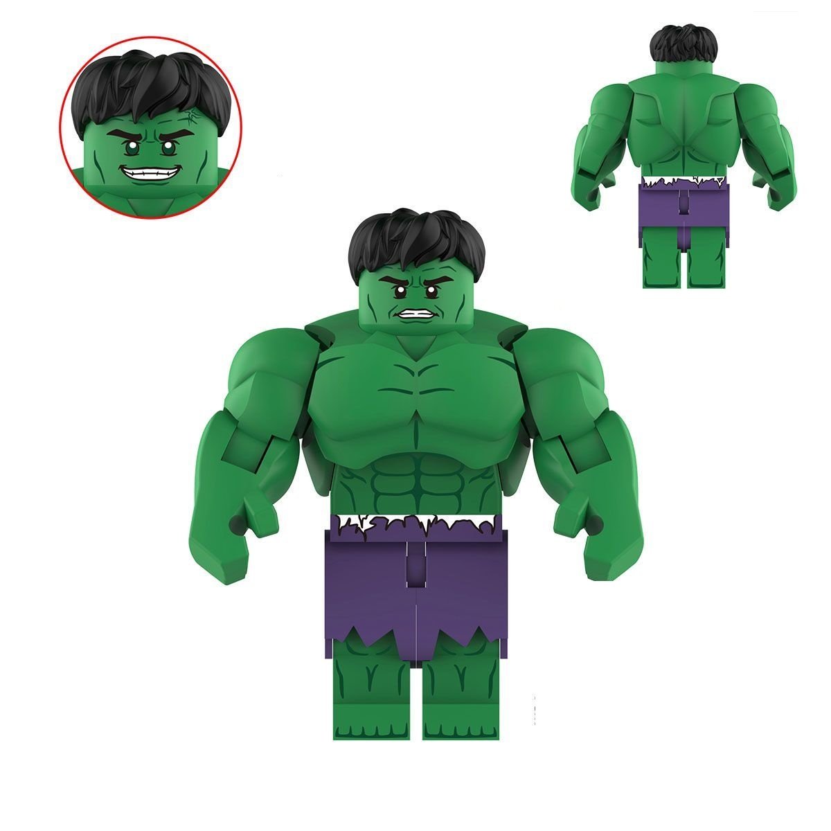 Comic Hulk Minifigures Lego Compatible Hulk movie Minifigure