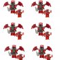 6pcs Dragon Master Minifigures Lego Compatible Ninjago Sets
