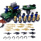 Special Force Speedboat tractor Minifigures Lego Compatible Military Set
